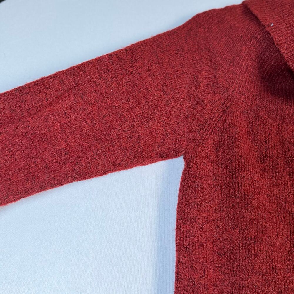 NWT Women's Maternity Dress Isabel Pregnancy Sweater Cowl Neck Rust Small - Picture 7 of 10